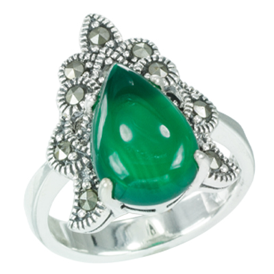 Marcasite jewelry ring HR0632 1