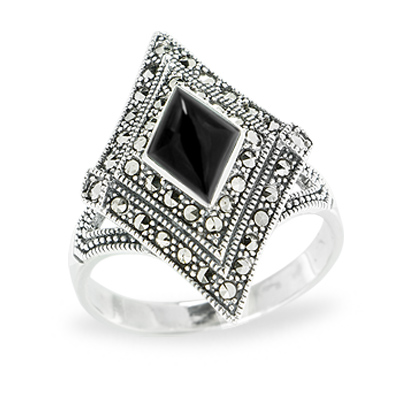 Marcasite jewelry ring HR1159 1