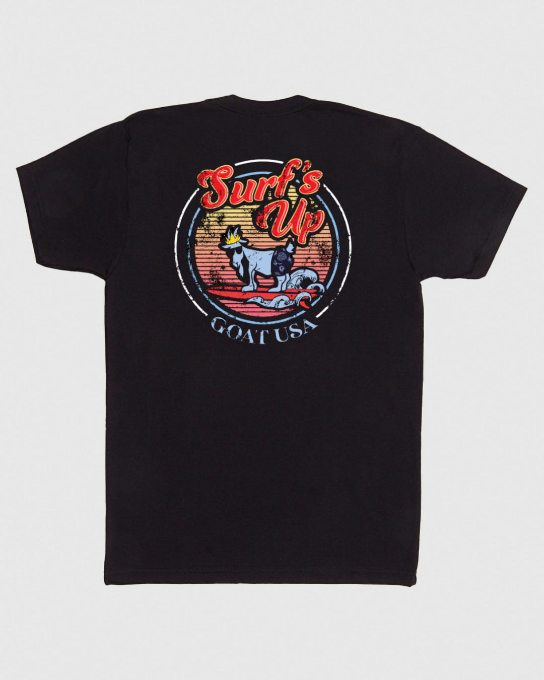 Back of black Surf T-Shirt